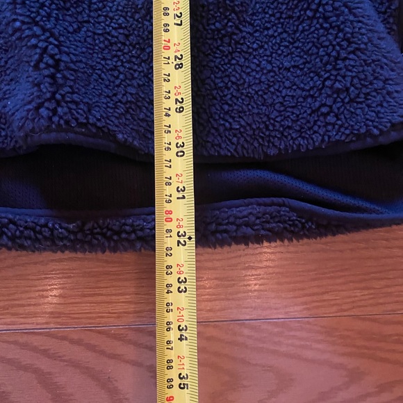 Nike Yoga Sherpa Anorak Pullover Half-Zip Jacket Men’s Medium Navy Blue - Picture 12 of 12